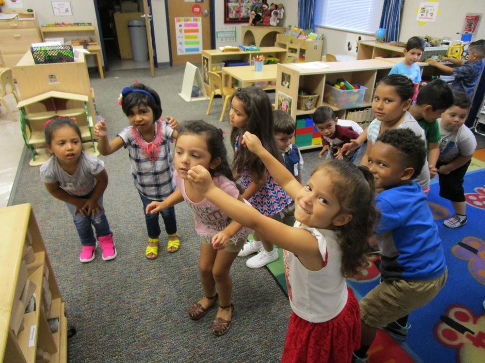 children dancing