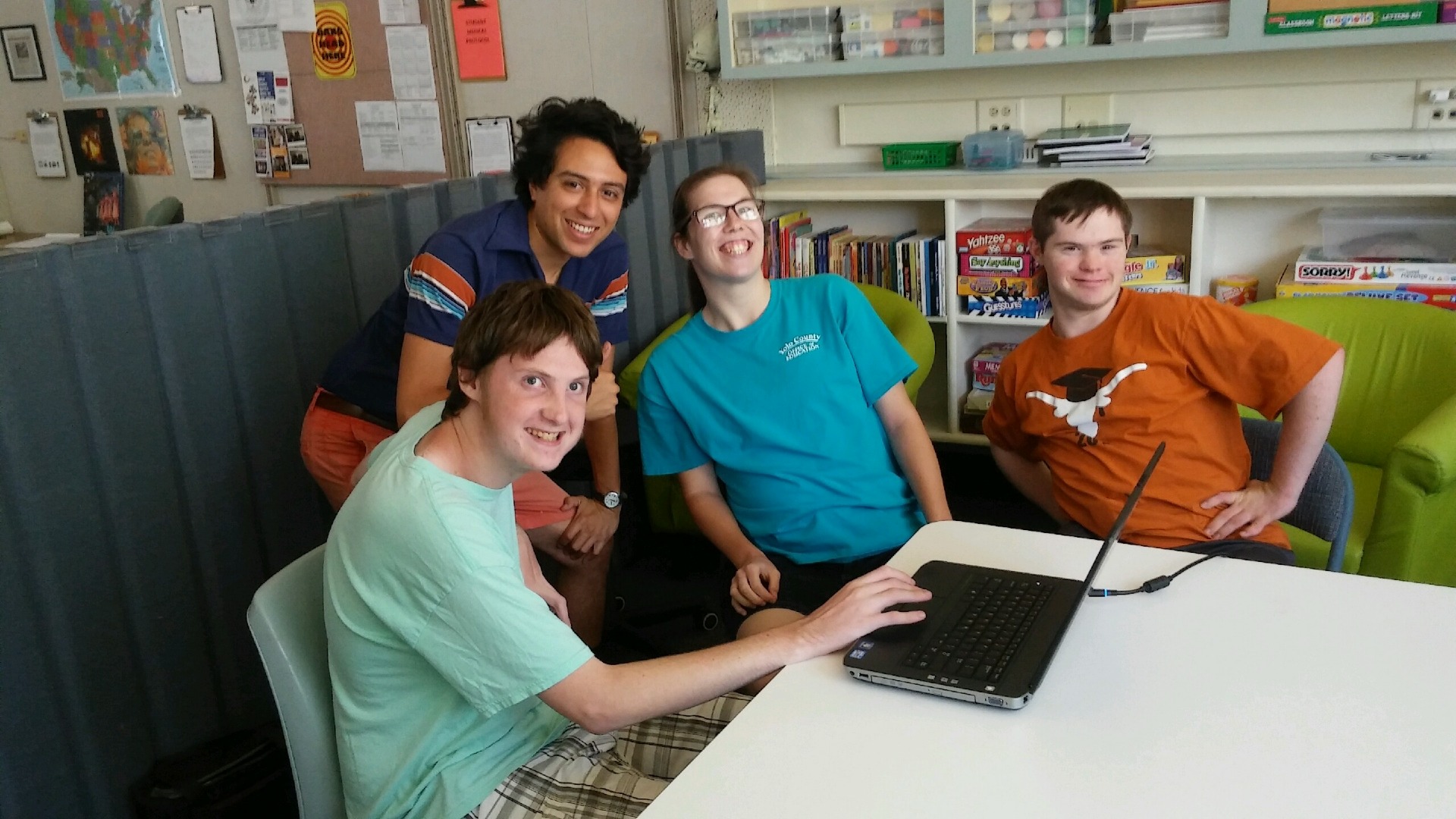 Adult Living Skills students hanging out