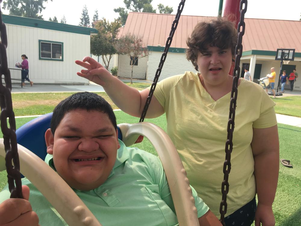 Kids on playground