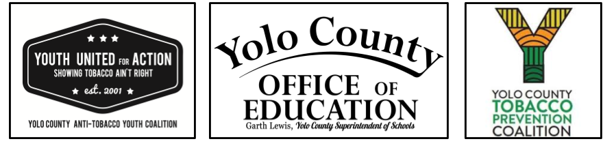 Yolo COE and Tobacco prevention logos