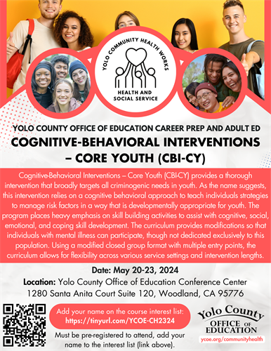 Cognitive Behavioral Interventions - Core Youth