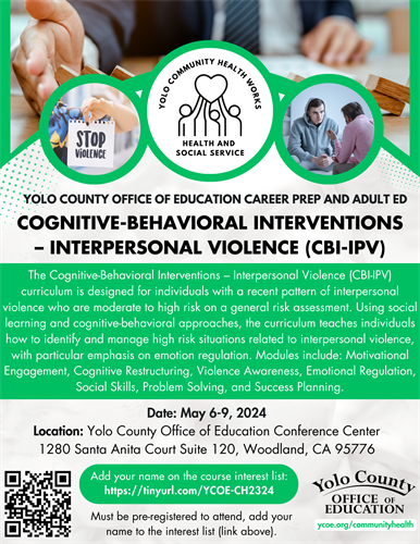 Cognitive Behavioral Interventions - Interpersonal Violence